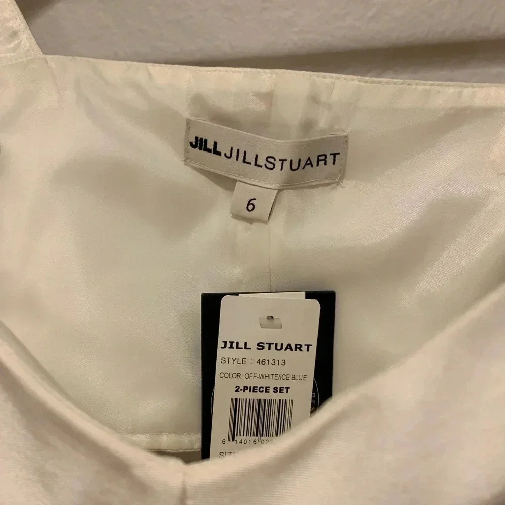 JILL STUART NWT 2 Piece Dress Faille Maxi Ball Skirt Bustier Crop Top - Picture 8 of 9